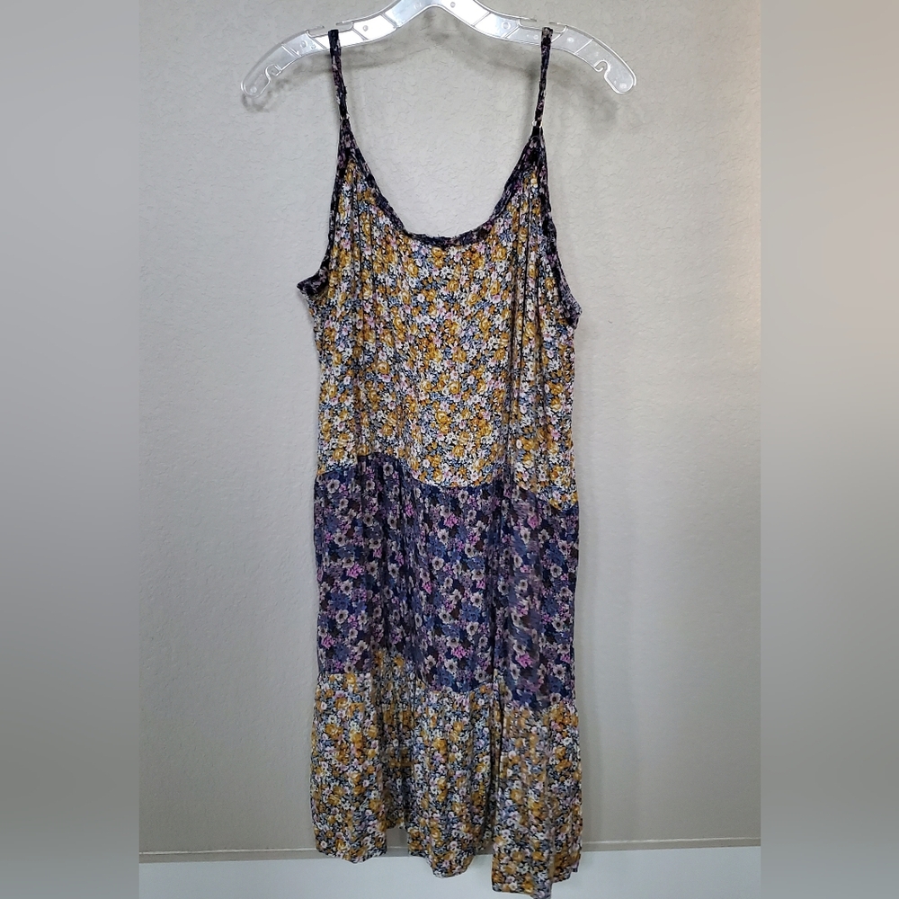 NATURAL LIFE HARLEY TIERED FLORAL SIMPLE DRESS L/XL - Picture 5 of 13